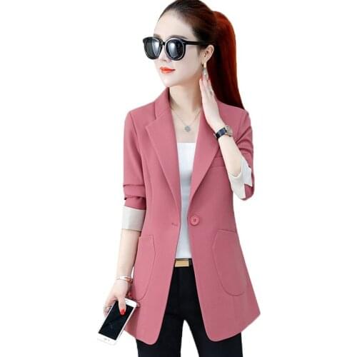 New High Quality Autumn Spring Women Blazer Elegant fashion Lady Blazers Coats Suits Female Plus size 4XL Business Office Suits