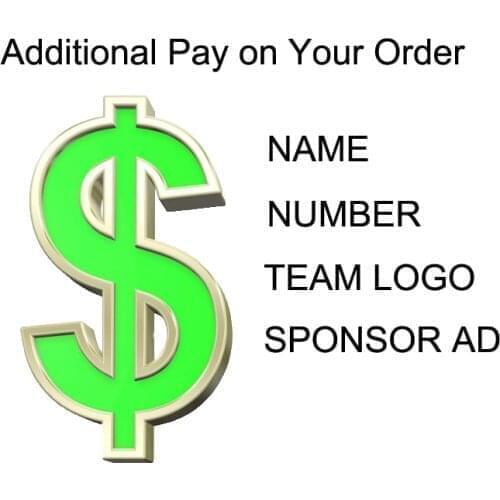 Pay For The Customization Costom Name Number Team Logo Sponsor