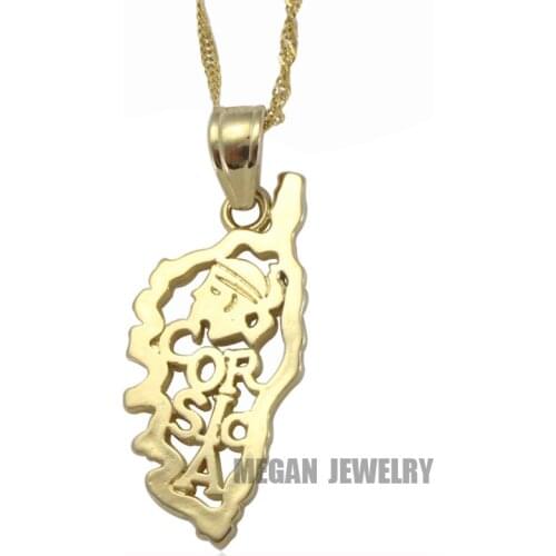 CORSICA map pendant & necklace for women & men, country map CORSICA map jewelry