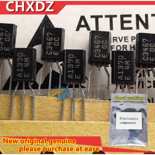 10pairs New and Orginal 2SA1370 2SC3467 A1370 C3467 E grade TO-92L Large Laser engraving Platoon belt Own inventory