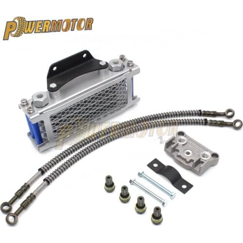 Oil Cooling Cooler Radiator Motorcycle Oil Cooler Set For 125cc 140cc Horizontal Engine Chinese Made Dirt Pit Monkey Bike ATV