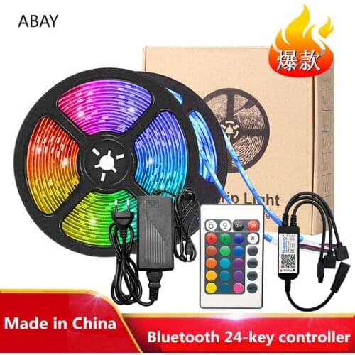 Smart led Strip 12V 5m 10m 15m 20m led light set 5050 Flexible Ribbon Stripe RGB Diode Tape bluetooth IR Controller led lights