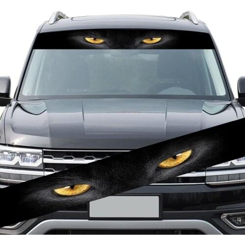 Terror Car Sticker Universal Windshield Exterior Rear Sunshade See-through