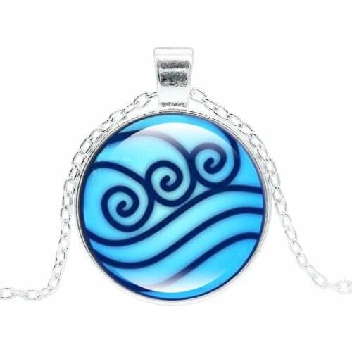 XUSHUI XJ Avatar The Last Airbender Legend of Korra Water Tribe Glass Pendant Necklace Women Jewelry