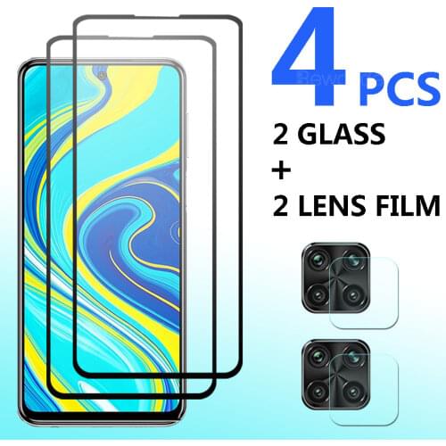 Tempered Glass For Xiaomi Redmi Note 9 Pro Max Note 9T 9S Redmi 9C 9A 9 Screen Protector Camera Lens Film For Redmi Note 9 Glass