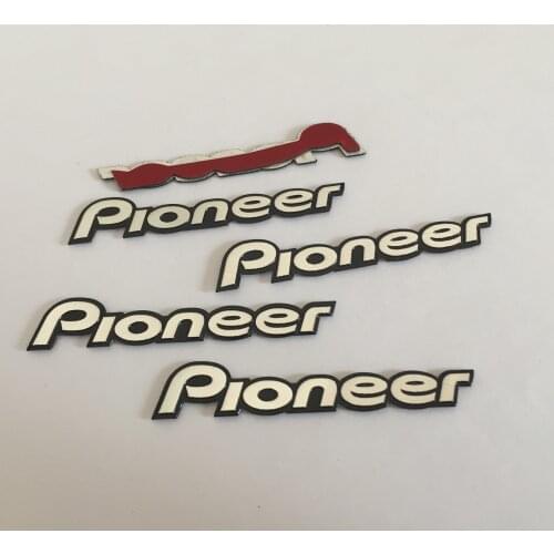 2pcs 5pcs 10pcs pioneer car Hi-Fi Speaker audio Speaker Badge stereo Emblem sticker car styling accessories