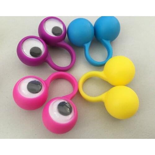 500PCS Eye Finger Puppets Plastic Rings with Wiggle Eyes Party Favors for Kids Assorted Gift Toys Pinata Fillers Birthday SL3050
