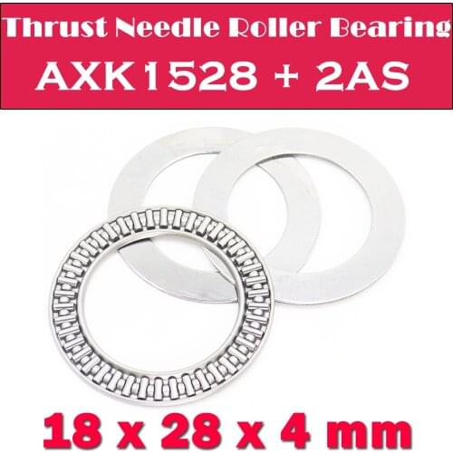 AXK1528 + 2AS Thrust Needle Roller Bearing With Two AS1528 Washers 15*28*4mm ( 10 Pcs) AXK1102 889102 NTB1528 Bearings