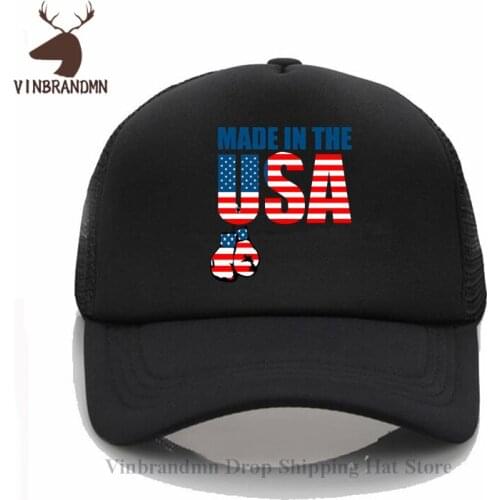Retro Balboa Made in the USA Baseball cap Rocky American Flag Design with Boxing Gloves hat Make America Great Again Fishing hat