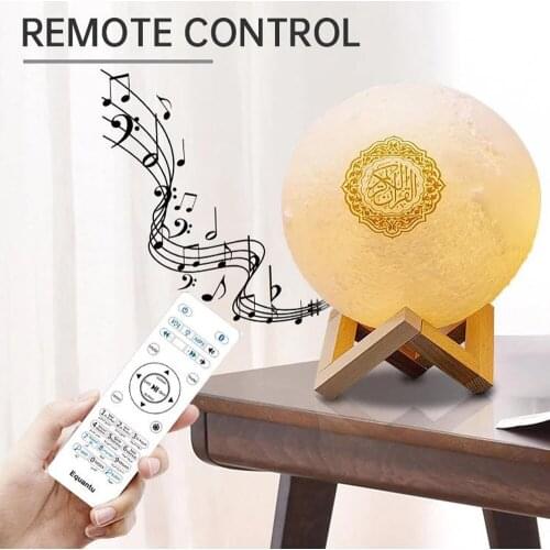 Quran Reciter Speaker Remote Control Koran Wireless Loundspeaker Islamic Gift Muslim Equantu Night Light Quran Bluetooth Speaker