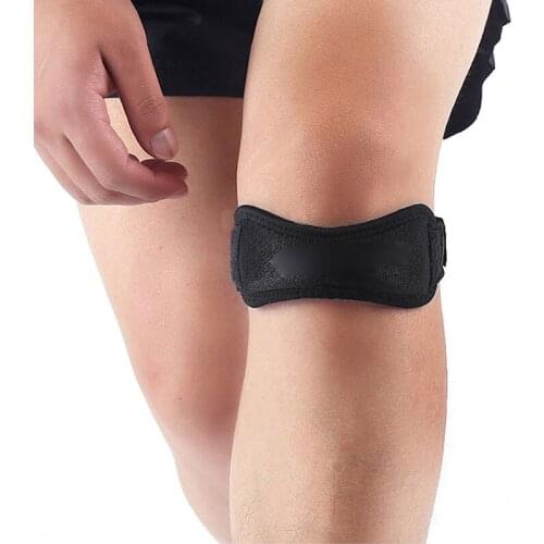 Men Women Adjustable Patella Support Tendon Strap Protector Running Sports Guard Pad Belted Knee Brace Breathable Kneepads