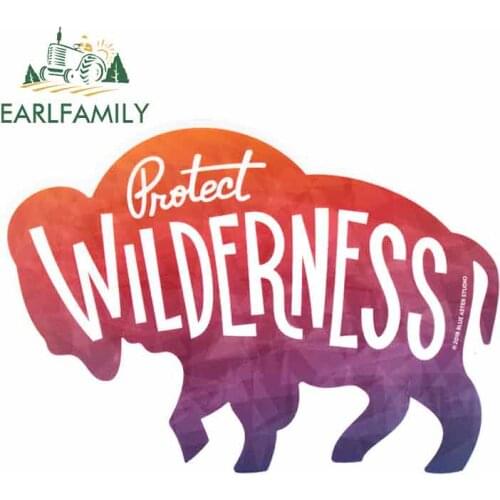 EARLFAMILY 13cm x 9.2cm for Bison Cartoon Car Stickers Vinyl JDM Bumper Trunk Truck Graphics Windshield Bumper Windows DIY Decal