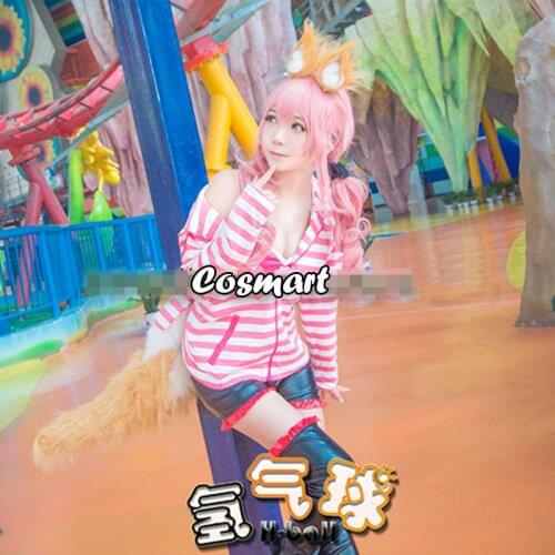 [Customize] FGO Fate Grand Order Extra CCC Caster Tamamo no Mae Ver. Cosplay Costume Daily Wear Full Set Halloween Suit For Wome