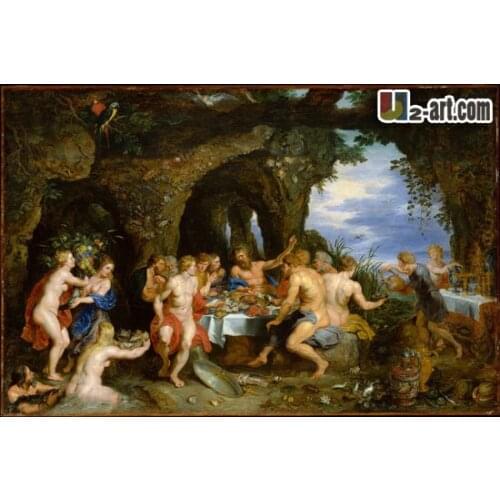 Canvas Prints (Feast of Achelous) Home supplies Wall picture decoration oil painting printing on canvas for room 13-Zjyh- (34)