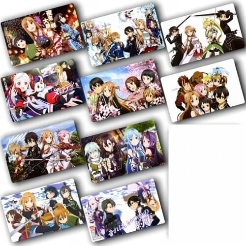 Sword Art Online Anime Stickers DIY Decoration Bus ID Waterproof Card Stickers Kids Classic Toys Collection Sticker 100 pcs