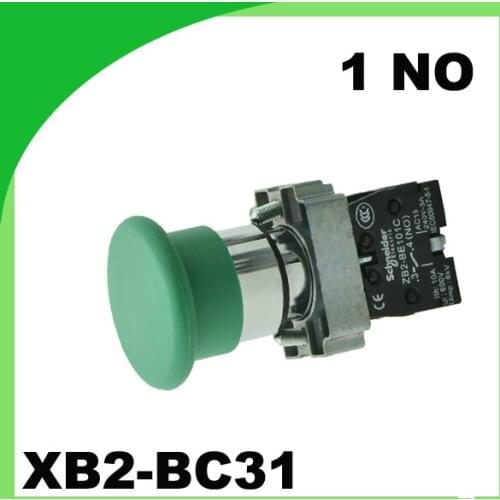Green mushroom micro switch XB2-BC31 pressure button switch 1NO momentary push button