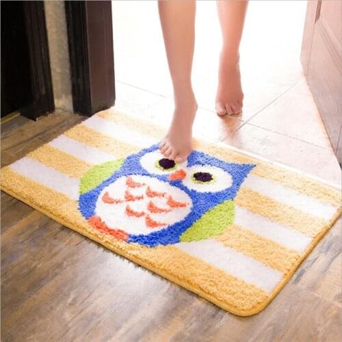 Chenille Absorbent Bathroom Carpet Cartoon Door Mat Bathroom Absorbent Non-slip Mat Bedroom Entry Entrance Door Mat Non-slip Mat