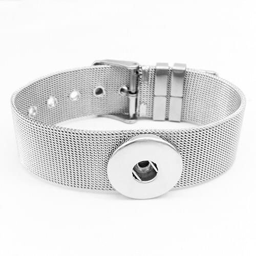 Newest Stainless Steel Snap button bracelet BS1998 (fit 18mm 20mm snap )