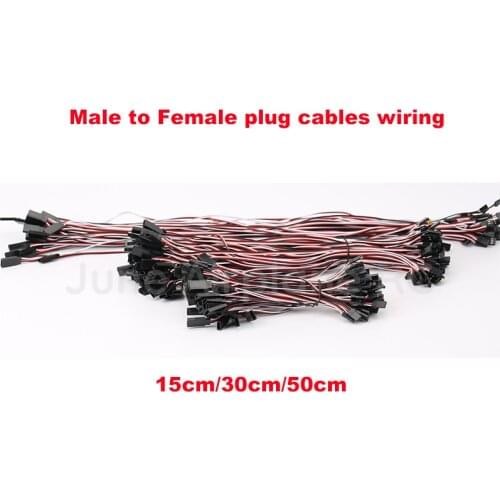 New 10pcs 15cm 30cm 50cm RC four 4 axis connection Helicopter Servo Extension Extend Wire Cable Line for Futaba JR