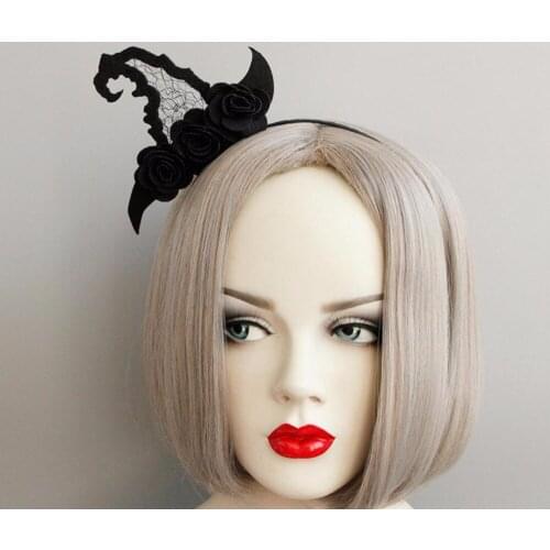 New arrival Fashion womens Creative Halloween witch hat hairbands girls cute headwear headbands lovely hair accessories