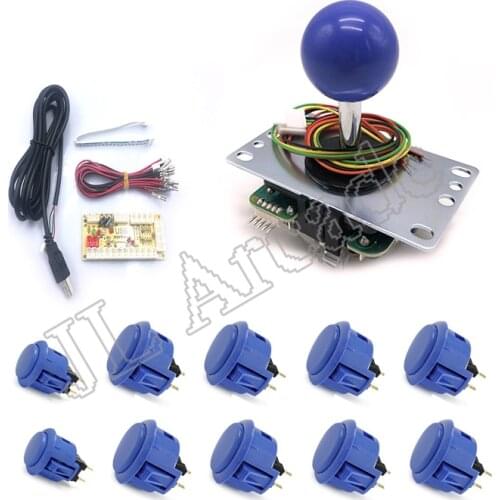 Sanwa original kit Zero Delay Arcade Game PS4/PS3 USB Encoder DIY Kit with 8 way JLF-8YT Joystick OBSF-30 Button for Mame Jamma