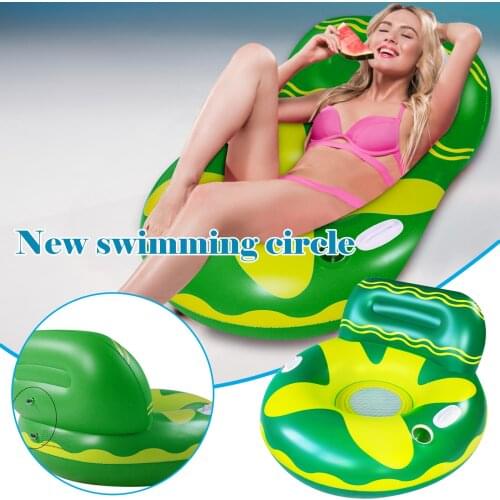 Floating Row Pool Accessories PVC Swimming Pool Float Water-Hammock Folding Swimming Mattress Middle Mesh Summer Inflatable Bed