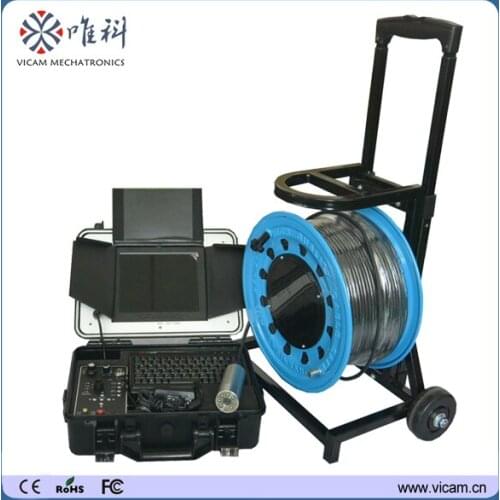 55mm head portable Underwater Water Well Borehole Inspection Video Camera with 100m cable and DVR V8-100