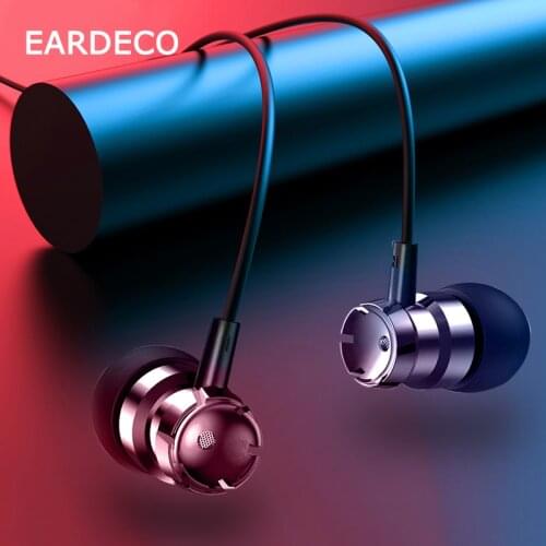 EARDECO Gold Spiral Shape In ear Wired Mobile Headphones Bass Stereo Headset with Mic 3.5mm Metal Phone Earphone Earbuds Wire