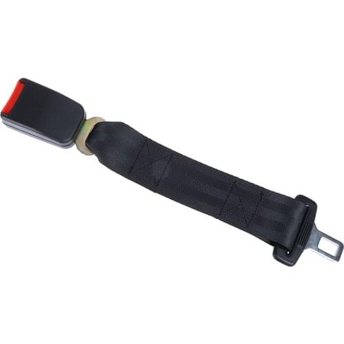 14'' Car black seat seatbelt adjustable safety belt extender extension buckle