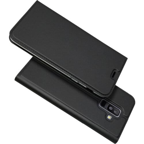 Luxury Leather Case For Samsung Galaxy A6 Plus 2018 Cases Cover for Galaxy A6 Plua 2018 A6+ Flip Magnetic Phone Coque Funda Etui