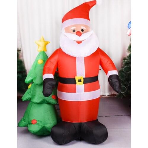 Christmas Inflatable Toys Santa Claus with Christmas Tree Home Decorations Christmas Inflatable Doll Toys for Children Props