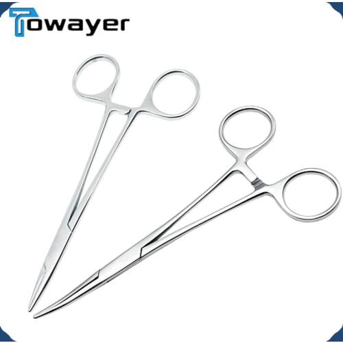 12.5 16 18cm Hand Tool Hemostatic Forceps Pet Hair Clamp Fishing Locking Pliers Epilation Tools Curved/Straight Tip