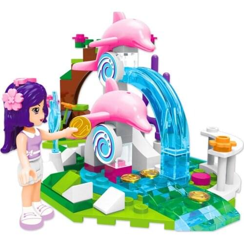 City Street View Series Bedroom Wishing Pool Models Educational Building Blocks Toys For Girls Friends DIY Birthday Present 2001