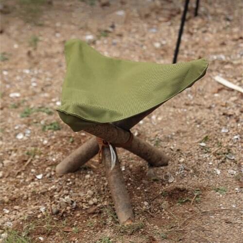 Folding Tripod Stool Cloth Lightweight Picnic Camping Chair Cloth DIY Waterproof Portable Camping Stool For Outdoor Hiking Fish