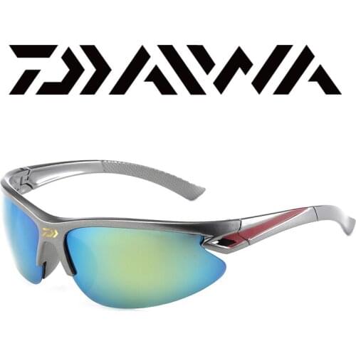 Daiwa Driving Polaroid Sun Glasses Aluminum Frame Sports Fishing Sunglasses Men Polarized Driver Retro UV400 Anti-glare Goggles