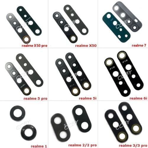 2pcs Rear Back Camera Glass Lens Cover For OPPO Realme 1 2 3 5 5i 6i 7 X50 Pro