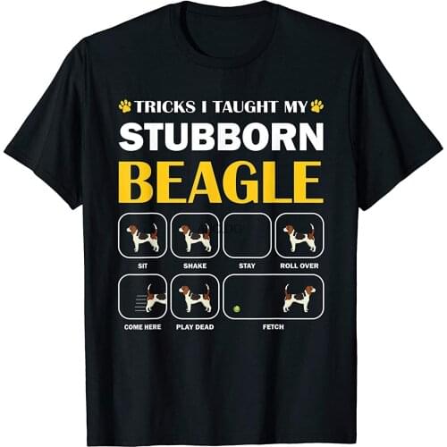 Stubborn Beagle Dog Tricks Training Gift T-Shirt