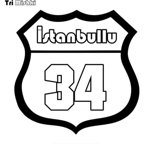 Tri Mishki 15x15cm istanbullu turkey turkish car sticker decals Vinyl Decals Accessories Car Sticker araba aksesuar HZX604