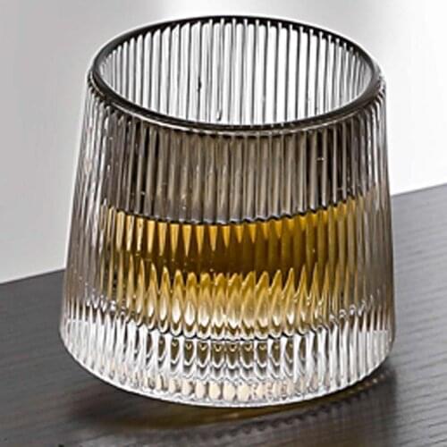Thickened rotating crystal glass Spinning Whisky Glass Whiskey Tumblers creative personality wine Tumbler Cup