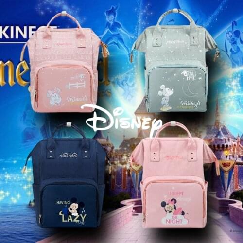 Disney Mummy diaper bags Water-proof Bottle Insulation backpack Nappy Nursing Bag Maternity Minnie Mickey