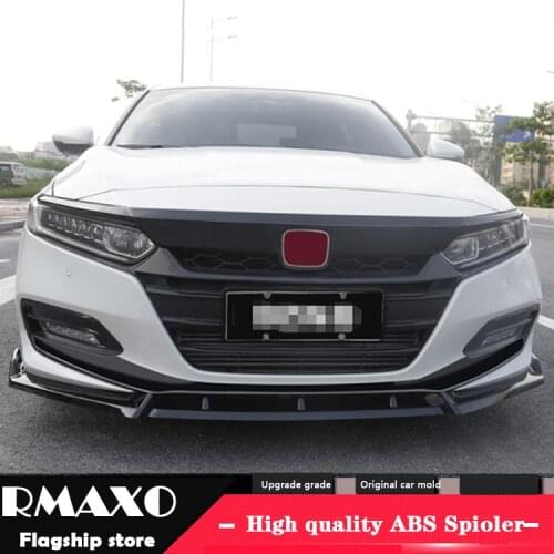 For Accord Body kit spoiler 2018-2019 For HONDA Accord DCK ABS Rear lip rear spoiler front Bumper Diffuser Bumpers Protector