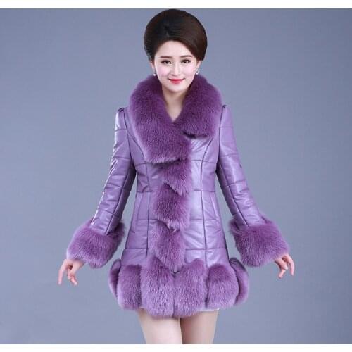 2018 Autumn Winter Coat Women Warm Thick Faux Fur Coats Ladies Long Sleeve Fake Fur Jacket Midi Long Outwears Plus Size 4XL A996