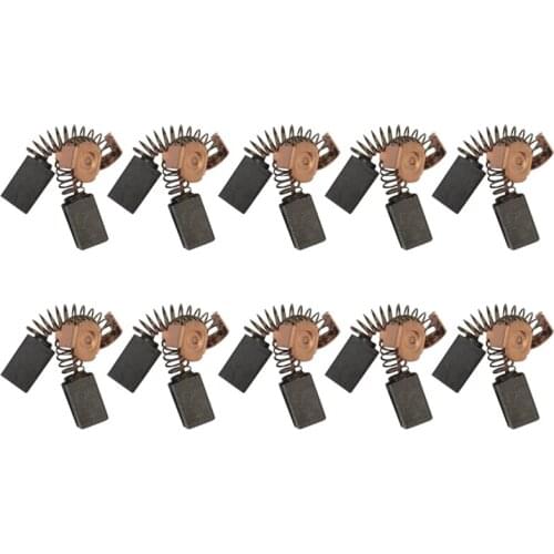 10 Pairs Carbon Brushes 5X8X12mm for Black G720 Angle Grinder Motor Power Tool Spare Parts
