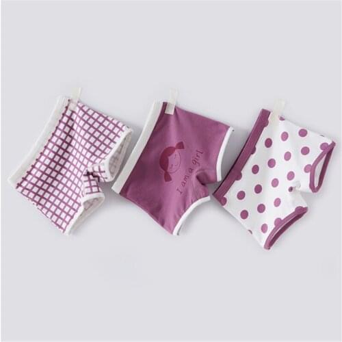 3pcs/Lot Kids Underwear Cartoon Childrens Shorts Panties for Boys And Girls Boxers Panty Teenager Underpants Dot