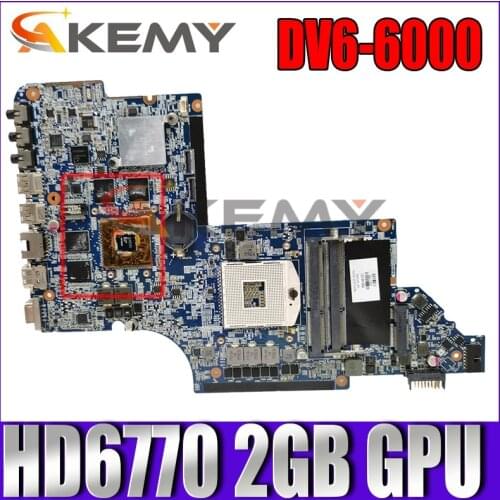 665342-001 665342-501 For HP Pavilion DV6T DV6-6000 Laptop motherboard With HM65 Chip HD6770 2GB GPU 100% Fully Tested