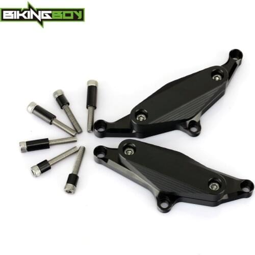 BIKINGBOY Engine Slider for Yamaha V-MAX 1700 VMX 09 10 11 12 13 14 15 16 17 Guard Protector Crash Cover Pads Alloy ABS Plastic