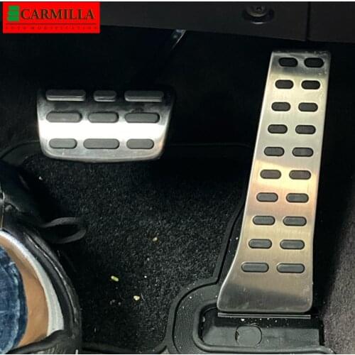 Carmilla Stainless Steel Interior Car Fuel Gas Brake Footrest Pedal Cover for KIA Cerato 2017 - 2019 AT MT Car Pedals Parts