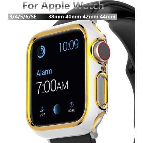 Case Compatible for Apple Watch SE 6 5 4 3 2 1 All Around Protective shell for iWatch 44mm 42mm 40mm 38mm Replacement watch case
