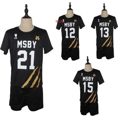 Haikyuu Cosplay Costume MSBY Volleyball Club Karasuno High School Shoyo Hinata Kotaru Bokuto Sportswear Jerseys Uniform