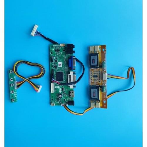 Kit for M170EG01 V9 1280X1024 Screen Panel VGA DVI 30pin M.NT68676 DIY HDMI Driver 17" LVDS 4 lamps Controller board